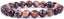 Natural African Pink Agate Gemstone 8mm Round Beads Stretch Bracelet 7inch Unisex