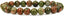 Natural Unakite Gemstone 8mm Round Beads Stretch Bracelet 7inch Unisex