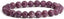 Natural Lepidolite Lithium Mica Gemstone 8mm Round Beads Stretch Bracelet 7 Inch Unisex