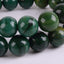 Angelstones Natural African Serpentine Gemstone 10mm Round Beads Stretch Bracelet 7 Inch Unisex
