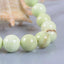 Angelstones Natural Australian Lemon Chrysoprase Gemstone 8mm Round Beads Stretch Bracelet 7 Inch Unisex