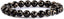 Tibetan Agate Evil Eye Gemstone 8mm Round Beads Stretch Bracelet 7 Inch Unisex
