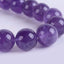 Natural Amethyst Gemstone 10mm Round Beads Stretch Bracelet 7 Inch Unisex