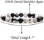 Darral Dendrite Agate Gem Semi Precious Gemstone 8mm Ball Beads Stretch Bracelet 7inch Unisex