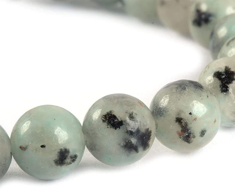 Natural Kiwi Jasper Gemstone 8mm Round Beads Stretch Bracelet 7inch Unisex