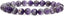 Angelstones Natural Light African Amethyst 8mm Round Beads Stretch Bracelet 7inch Unisex