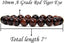 A Grade Red Tiger Eye Gemstones Healing Power Crystal Elastic Stretch Beaded Bracelet 7inch Unisex,10mm Beads