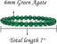 Natural A Grade Green Agate Gemstone 6mm Round Beads Stretch Bracelet 7inch Unisex