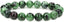 Angelstones Natural Ruby in Zoisite 10mm Round Beads Stretch Bracelet 7inch Unisex