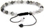 Natural Black Rutilated Quartz Gemstone 6mm Round Beads Adjustable Bracelet 7inch Unisex