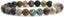 Natural Ocean Jasper Gemstone 8mm Round Beads Stretch Bracelet 7 Inch