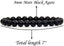 Natural Matt Black Agate Handmade Gemstone 8mm Round Beads Elastic Bracelet 7inch Unisex