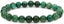 Natural African Serpentine Gemstone 8mm Round Beads Stretch Bracelet 7inch Unisex
