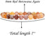 Natural Red Botswana Agate Handmade Gemstone 8mm Round Beads Elastic Bracelet 7inch Unisex