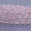 Aqua Aura Rose Quartz Gemstone 6mm Round Beads Stretch Bracelet 6.5inch
