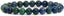 Dyed Lapis Chrysocolla Gemstone 8mm Round Beads Stretch Bracelet 7 Inch Unisex