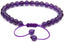 Natural A Grade Amethyst Gemstone 6mm Round Beads Adjustable Bracelet 7inch Unisex