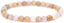 Natural Peruvian Pink Opal Gemstone 6mm Round Beads Stretch Bracelet 7inch Unisex