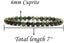 Angelstones Natural Cuprite Gemstone 6mm Round Beads Stretch Bracelet 7inch Unisex