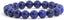 Dyed Lapis Gemstone 10mm Round Beads Stretch Bracelet 7 Inch Unisex