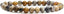 Angelstones Natural Aquatic Opal Gemstone 6mm Round Beads Stretch Bracelet 7inch Unisex