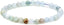 Natural Multicolor Aquamarine Gemstone 6mm Round Beads Stretch Bracelet 7inch Unisex