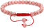Natural A Grade Argentina Rhodochrosite Gemstone 6mm Round Beads Adjustable Bracelet 7inch Unisex