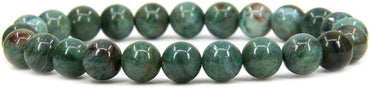 Natural Australian Blood Jasper Gemstone 8mm Round Beads Stretch Bracelet 7inch Unisex
