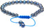 Natural Aqua Blue Clear Quartz Gemstone 6mm Round Beads Adjustable Bracelet 7inch Unisex