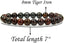 Natural Tiger Iron Gemstone 8mm Round Beads Stretch Bracelet 7inch Unisex
