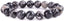 Natural Spiderweb Picasso Jasper Gemstone 10mm Round Beads Stretch Bracelet 7inch Unisex