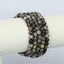 Angelstones Natural Spiderweb Picasso Jasper Gemstone 6mm Round Beads Stretch Bracelet 7inch Unisex