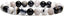 Darral Dendrite Agate Gem Semi Precious Gemstone 8mm Ball Beads Stretch Bracelet 7inch Unisex