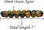 Angelstones Natural Ocean Agate Genuine Semi-Precious Gemstones Healing 10mm Beaded Stretch Bracelet 7inch Unisex