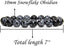 Angelstones Natural Snowflake Obsidian Genuine Semi-Precious Gemstones Healing 10mm Beaded Stretch Bracelet 7inch Unisex