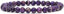 Dyed Purple Sea Sediment Jasper Gemstone 6mm Round Beads Stretch Bracelet 6.5inch Unisex