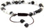 Natural Zebra Jasper Gemstone 6mm Round Beads Adjustable Bracelet 7inch Unisex
