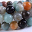 Angelstones Natural Multi-Color Amazonite Gemstone 10mm Round Beads Stretch Bracelet 7 Inch Unisex