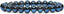 Natural Aqua Blue Aura Clear Quartz Handmade Gemstone 8mm Round Beads Elastic Bracelet 7inch Unisex