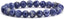 Natural Blue Spot Jasper Gemstone 8mm Round Beads Stretch Bracelet 7inch Unisex
