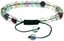 Natural AA Grade Clear Green Fluorite Gemstone 6mm Round Beads Adjustable Bracelet 7inch Unisex