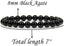 Natural AA Grade Black Agate Gemstone 8mm Round Beads Stretch Bracelet 7inch Unisex