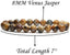 Venus Jasper Gem Semi Precious Gemstone 8mm Ball Beads Stretch Bracelet 7inch Unisex