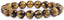 Six Words Golden Tiger Eye Gemstone 10mm Round Beads Stretch Bracelet 7inch Unisex