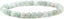 Angelstones Natural Green White Jade Gemstone 6mm Round Beads Stretch Bracelet 7inch Unisex