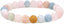 Natural Matte Morganite Beryl Aquamarine Crystal Gemstone 8mm Round Beads Stretch Bracelet 7inch Unisex