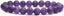 Matt Dark Amethyst Gem Semi Precious Gemstone 8mm Ball Beads Stretch Bracelet 7inch Unisex
