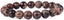 Natural Leopard Skin Jasper Gemstone 10mm Round Beads Stretch Bracelet 7inch Unisex