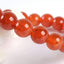 Angelstones Red Dragon Skin Agate 8mm Round Beads Stretch Bracelet 7inch Unisex