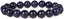 Angelstones Synthetic Blue Goldstone 10mm Round Beads Stretch Bracelet 6.5inch Unisex